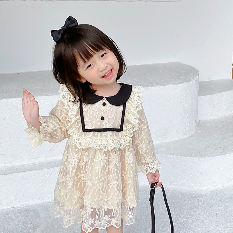 Amélie Lace Collar Dress