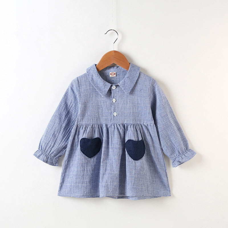 Sweetheart Pocket Shirt Dress