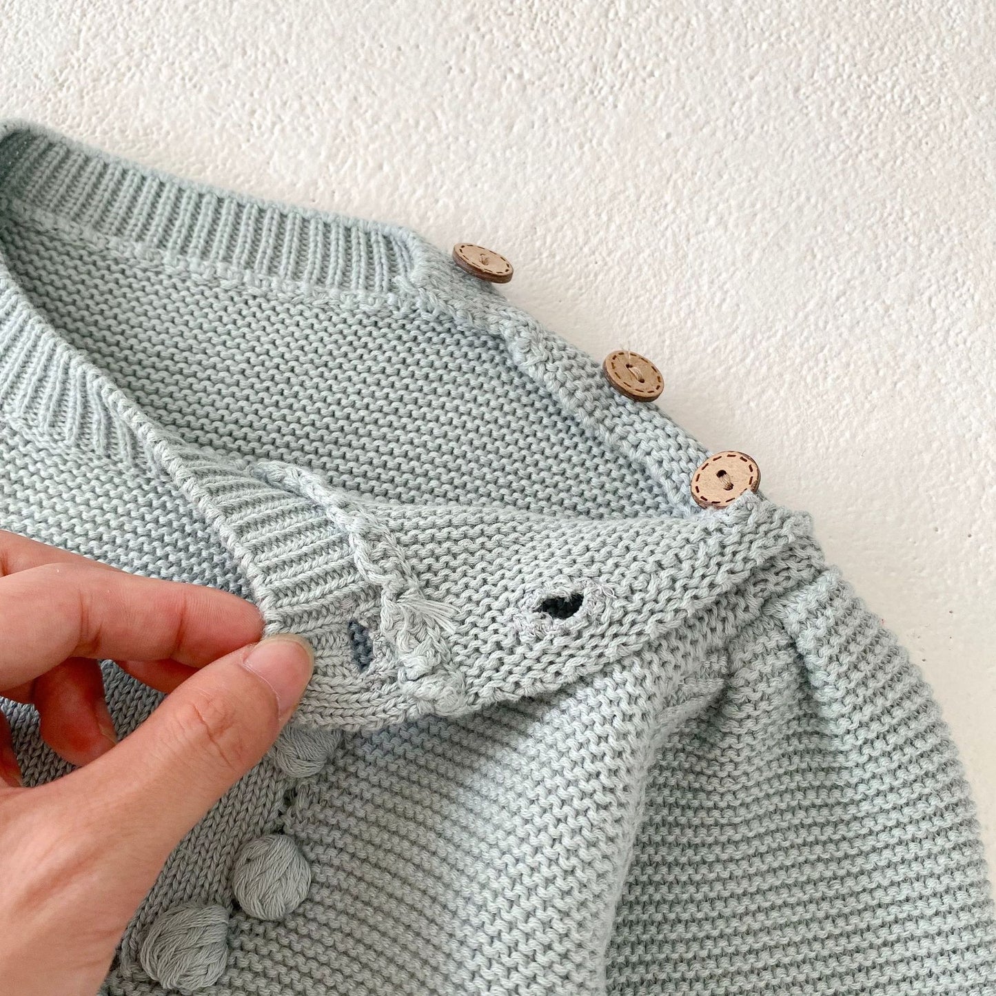 Pom Pom Heart Knit Sweater