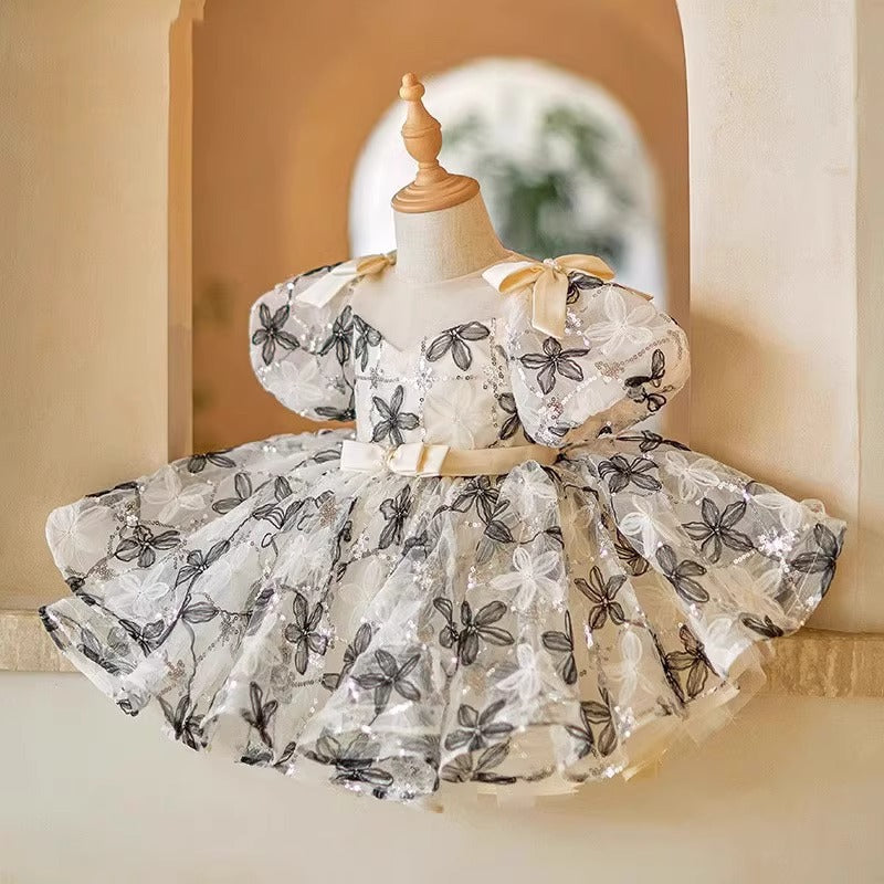 Midnight Bloom Tulle Dress