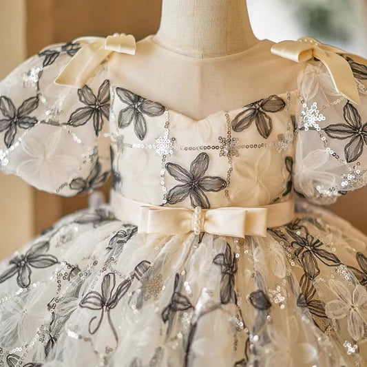 Midnight Bloom Tulle Dress