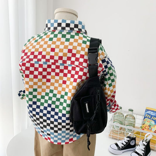 Color Pop Checkered Jacket
