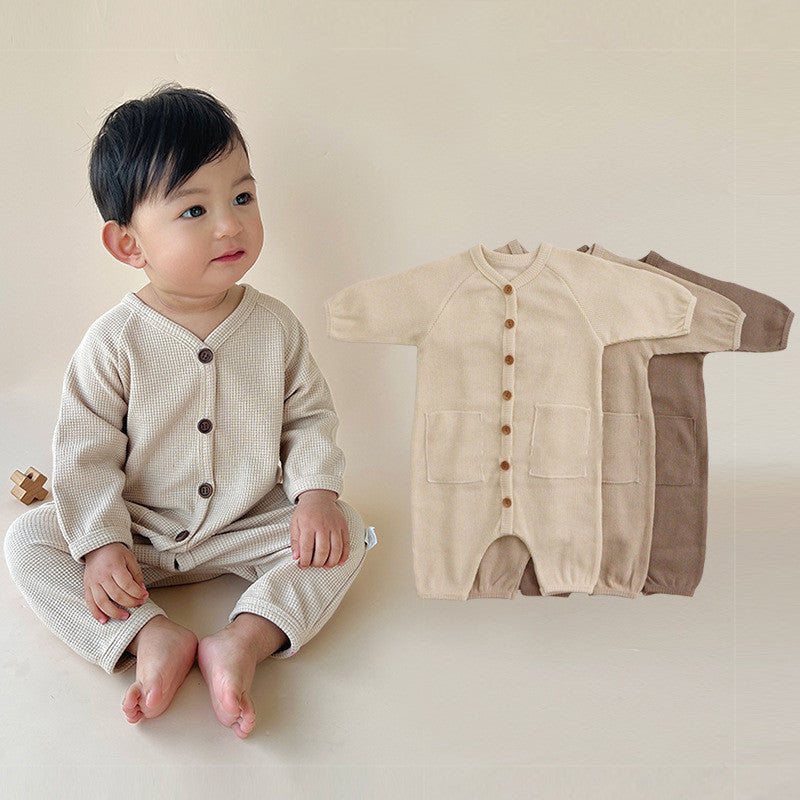 Gender Neutral Waffle Jumpsuit