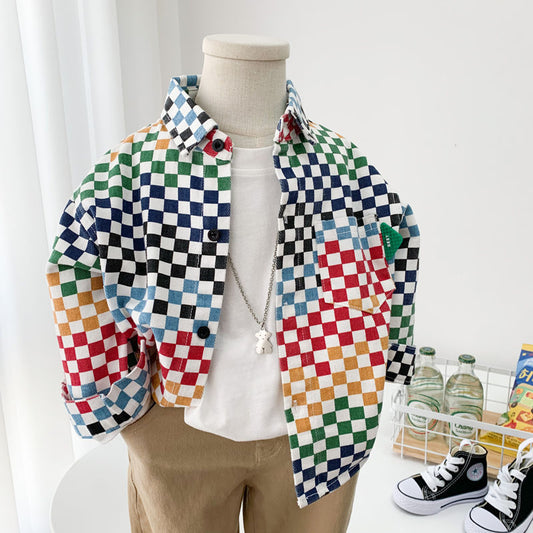 Color Pop Checkered Jacket