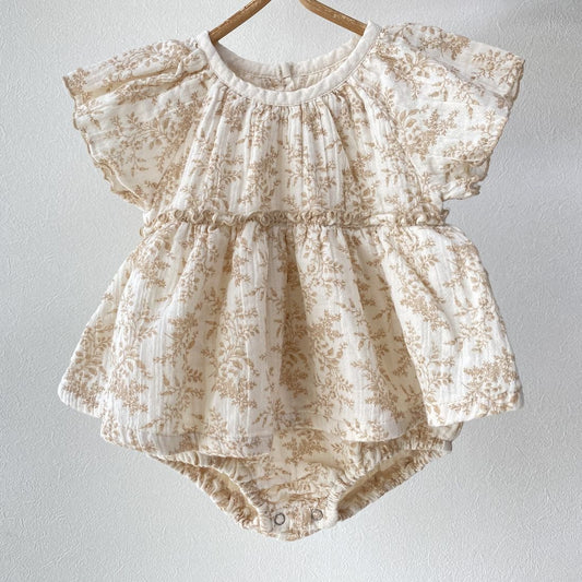 Ivory Blossom Romper
