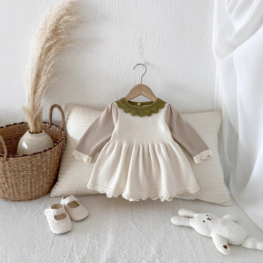 Olive Leaf Knitted Dress