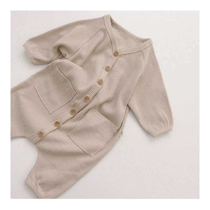 Gender Neutral Waffle Jumpsuit